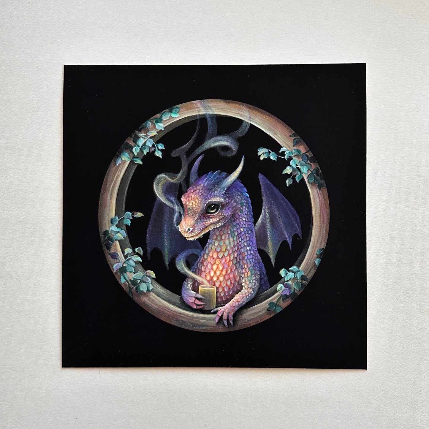 “Can I warm your coffee?” 6x6 print