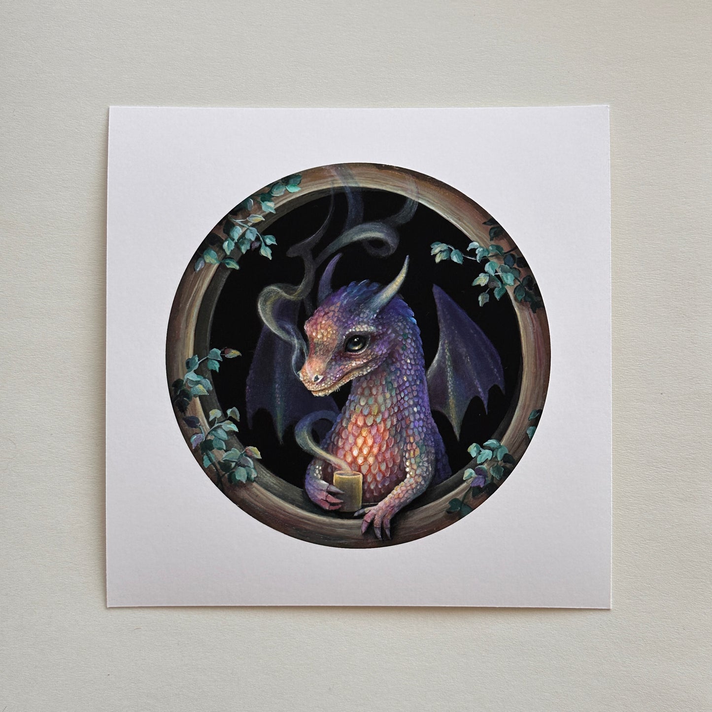 “Can I warm your coffee?” 6x6 print