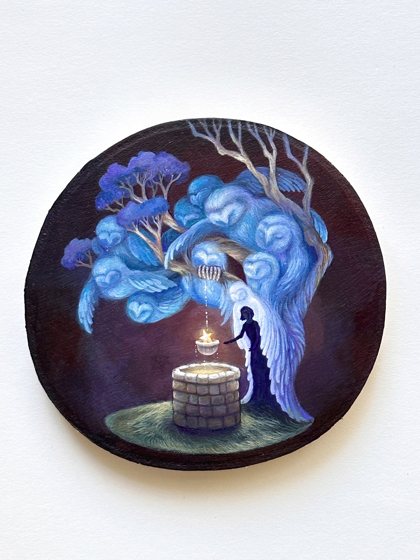 The Wishing Well | Original painting on birch