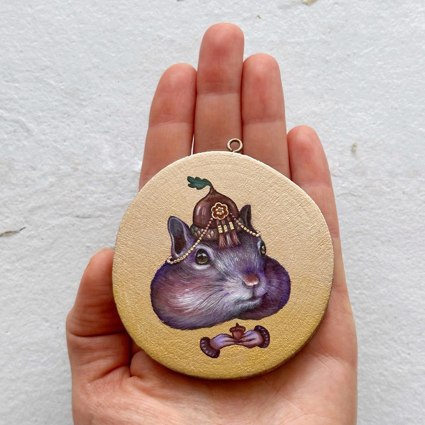 Chipmunk and Acorn | Original Painting