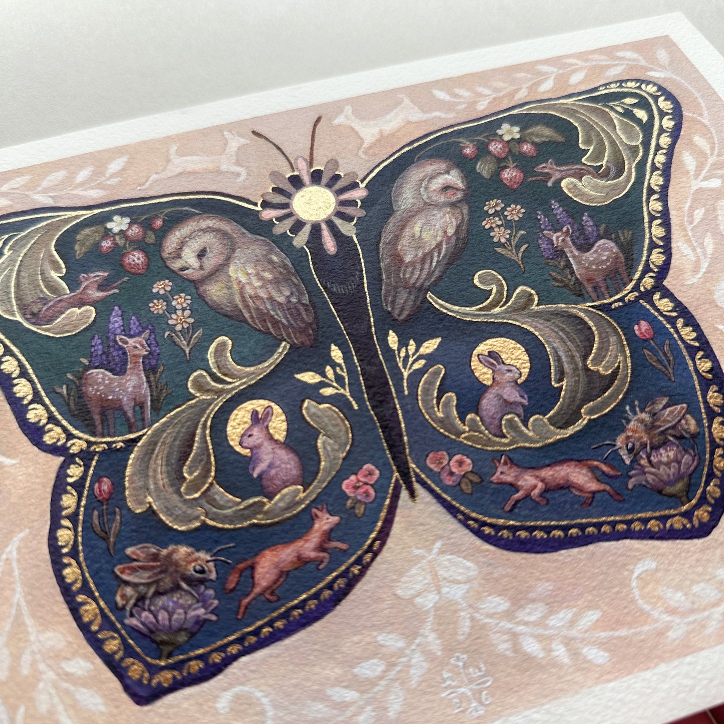 Woodland Forest Butterfly | Original painting on paper