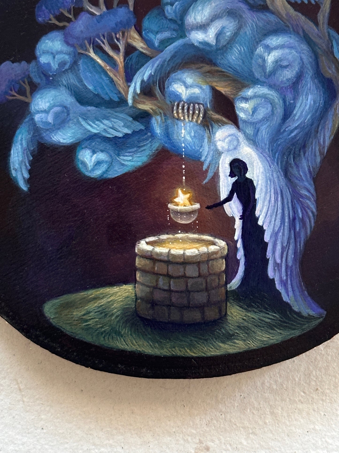 The Wishing Well | Original painting on birch