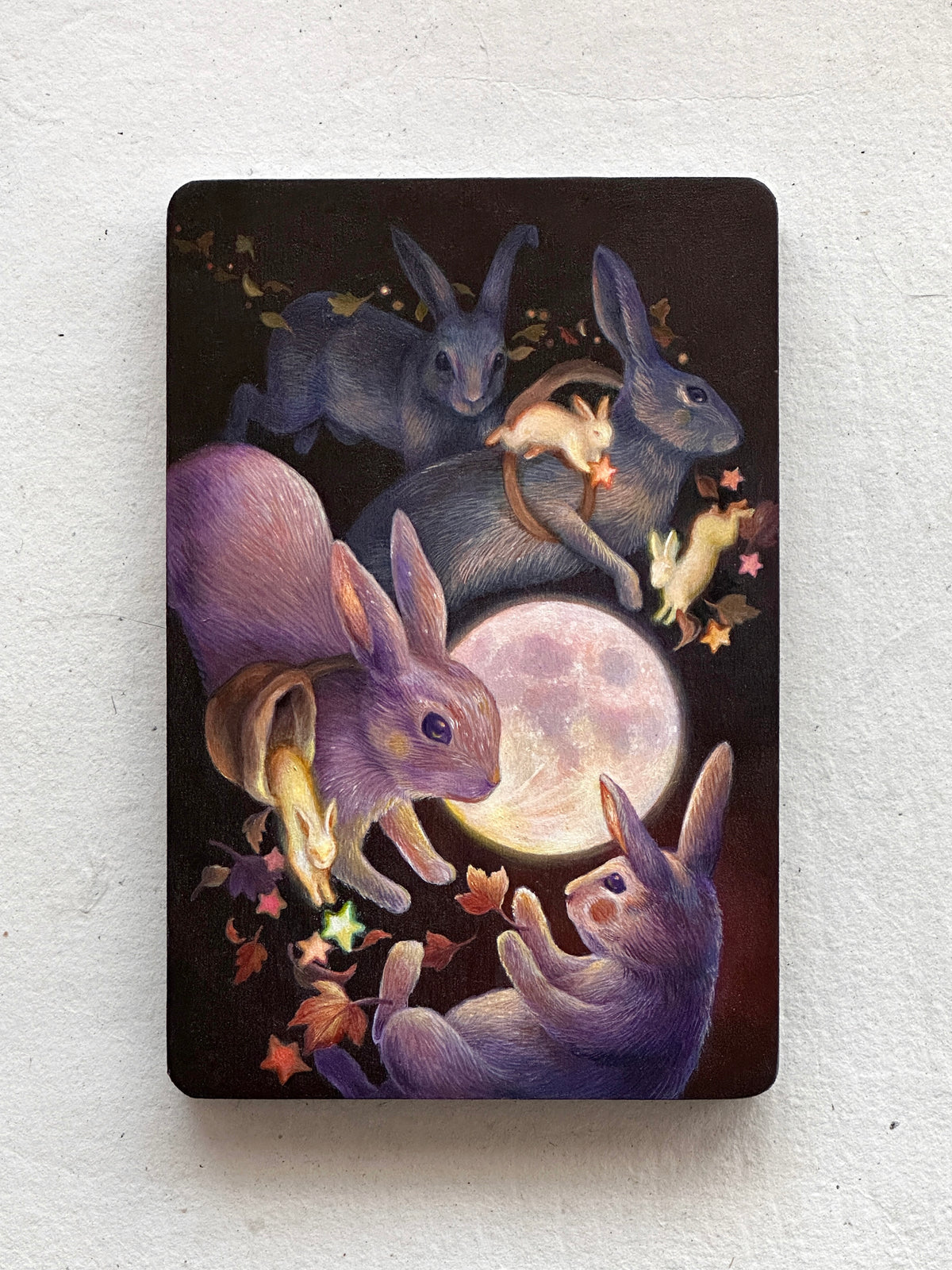 “The Harvest Moon” | Original painting on panel