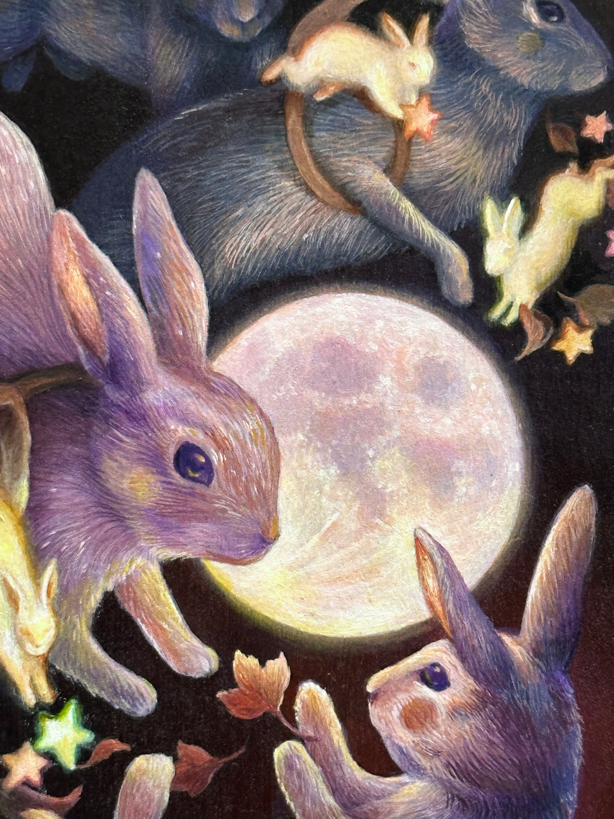 “The Harvest Moon” | Original painting on panel