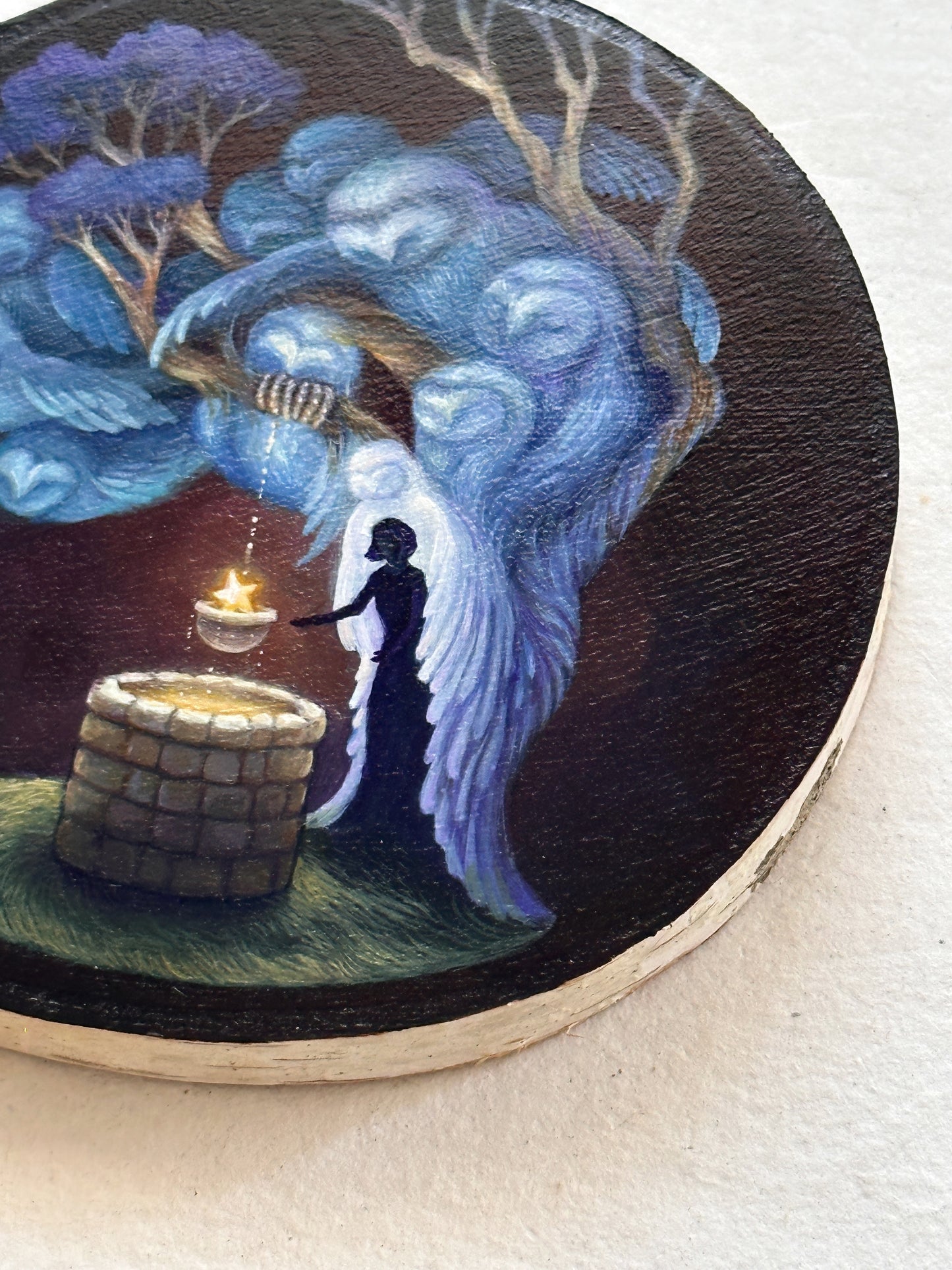 The Wishing Well | Original painting on birch