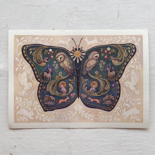 Woodland Forest Butterfly | Original painting on paper
