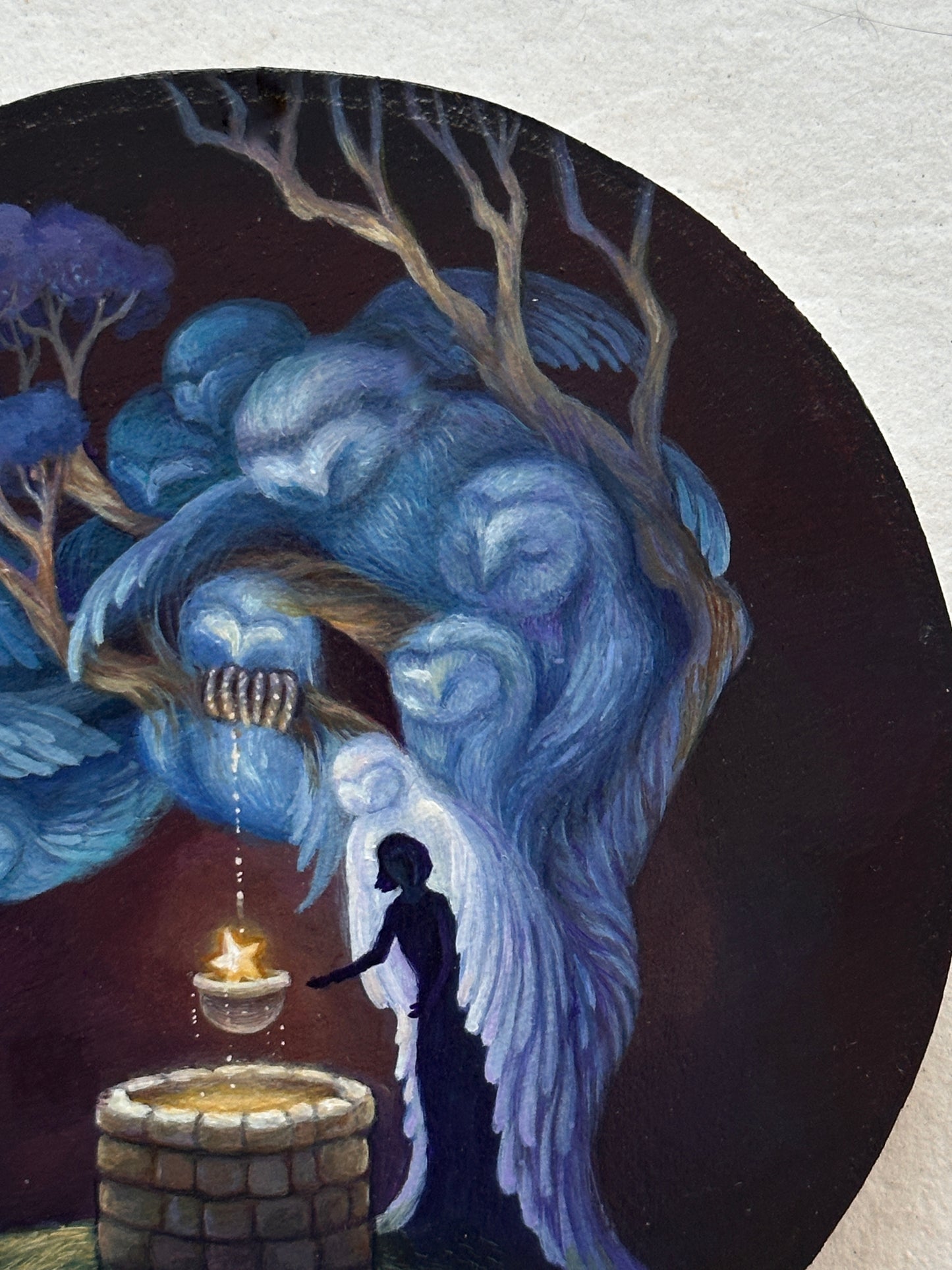 The Wishing Well | Original painting on birch