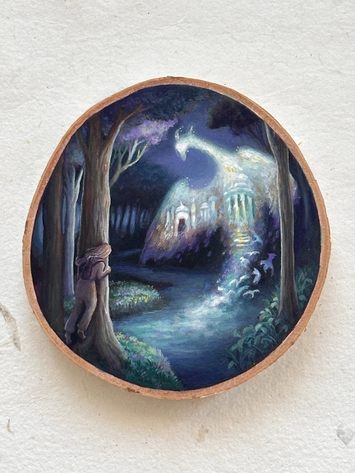 The Lost City | Original painting on birch