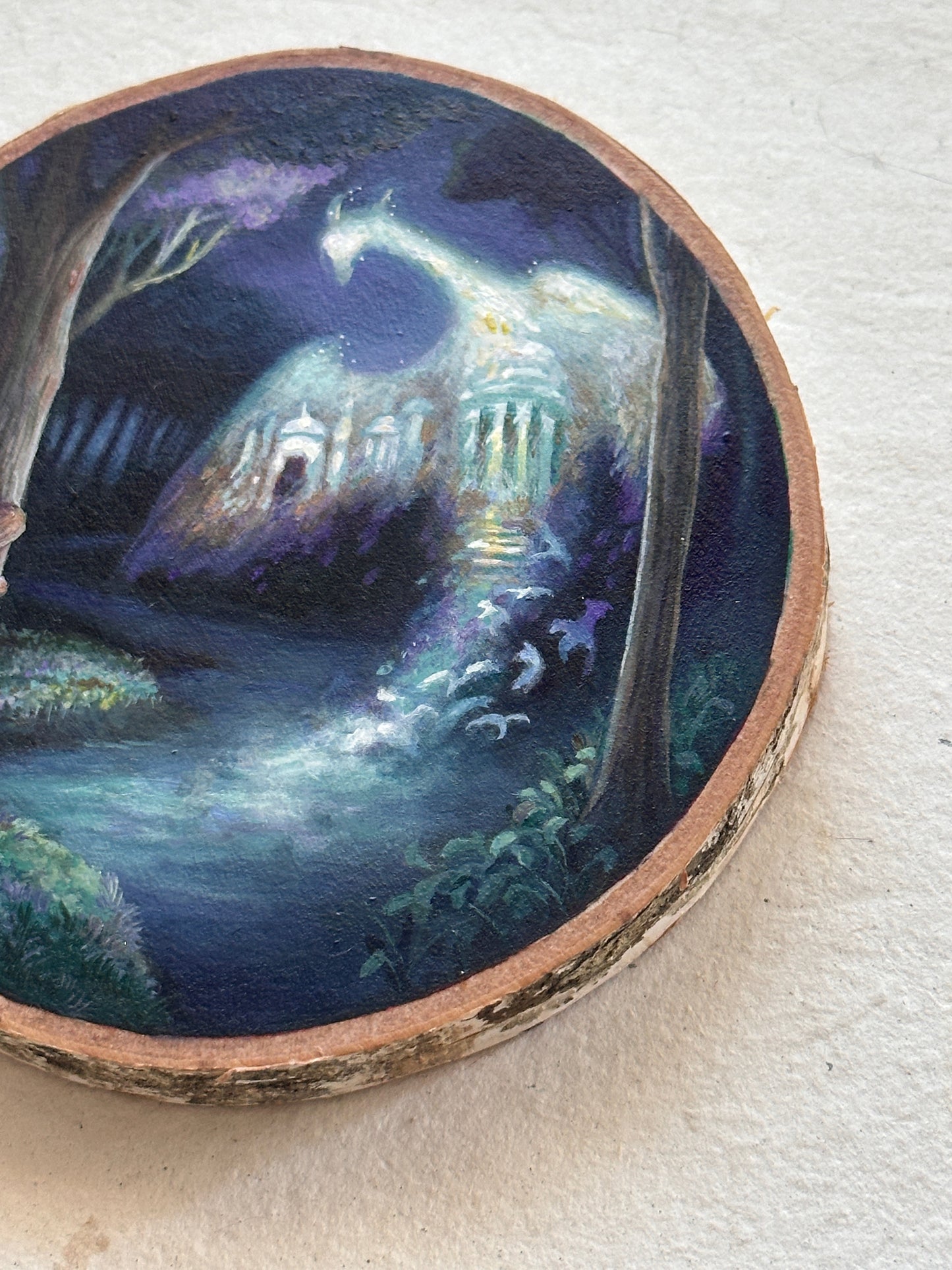 The Lost City | Original painting on birch