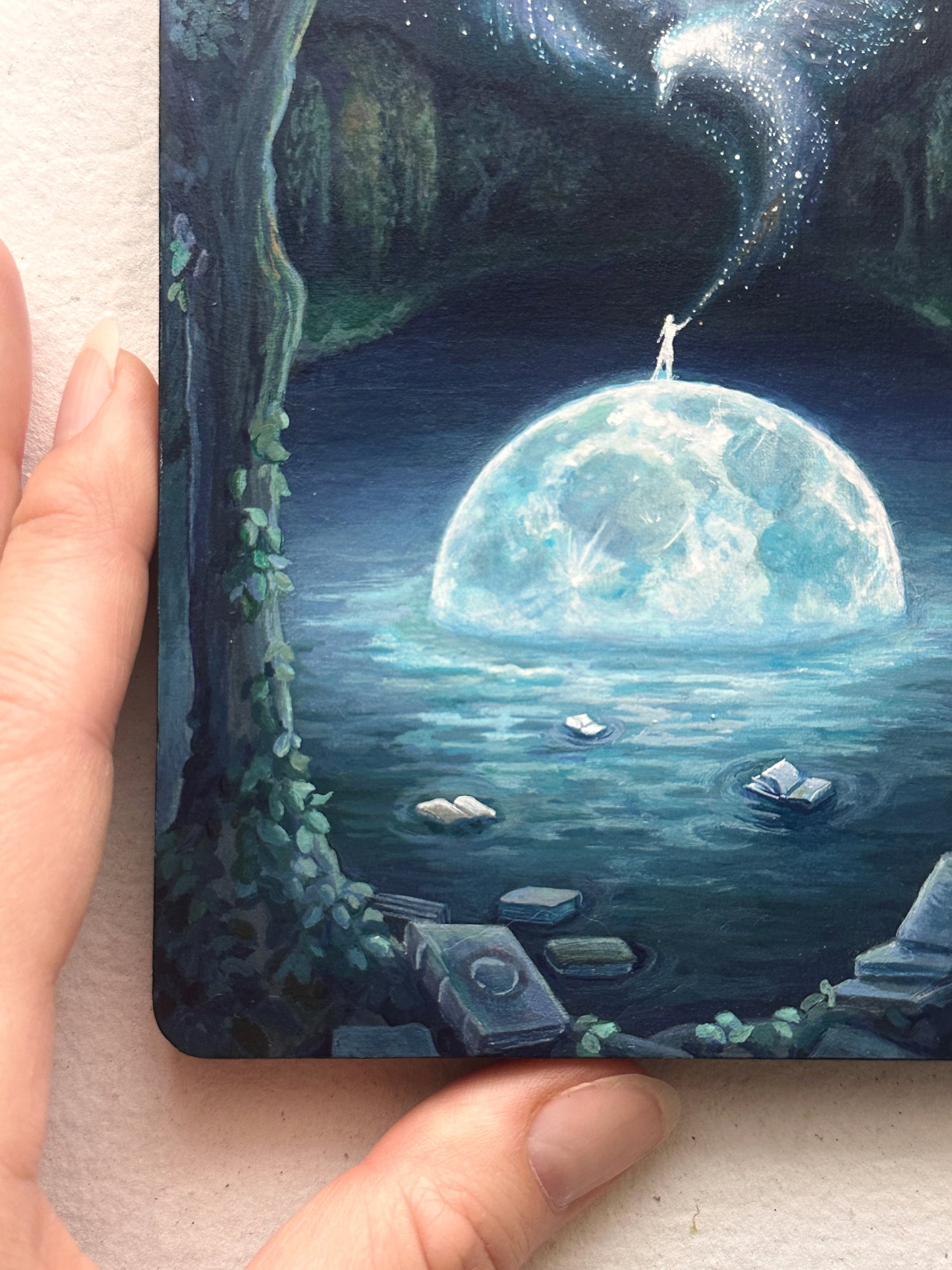 “The Wisdom of Ravens" | Original painting on panel