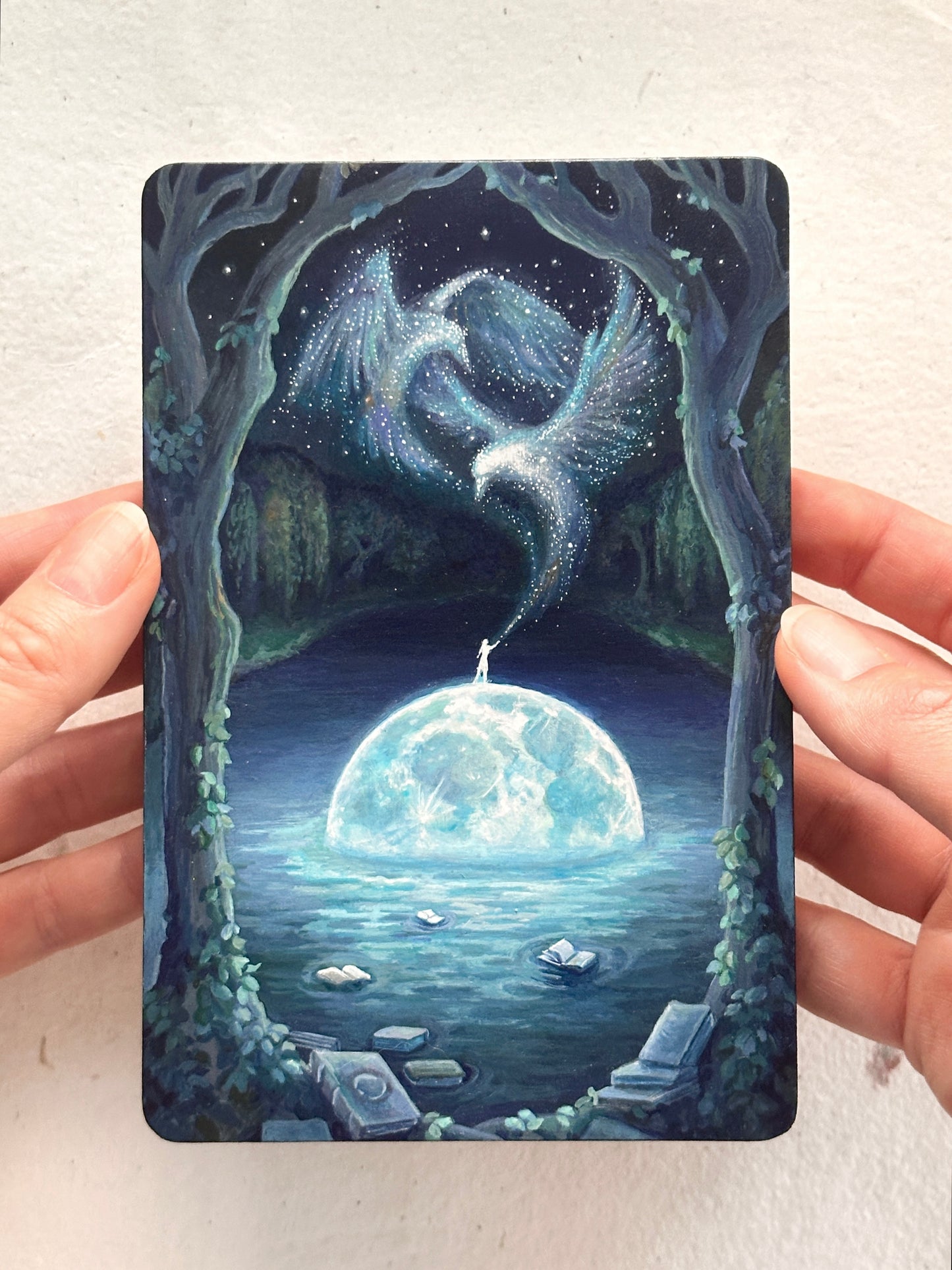 “The Wisdom of Ravens" | Original painting on panel