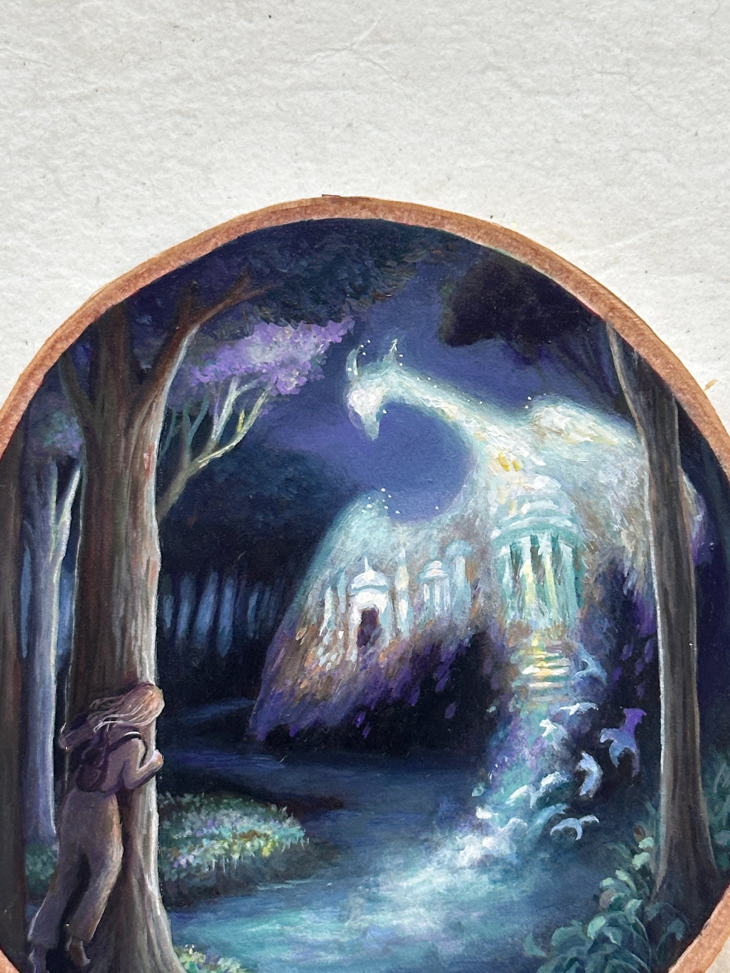 The Lost City | Original painting on birch