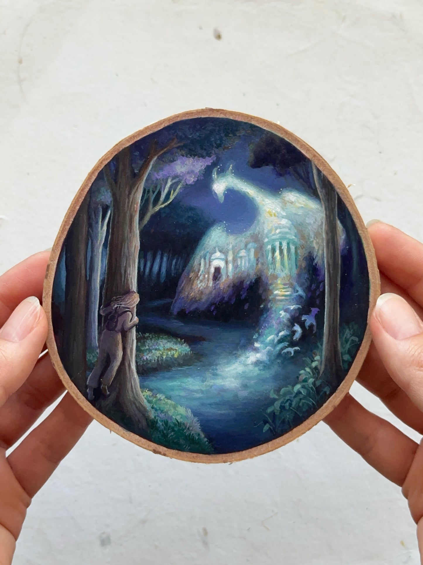 The Lost City | Original painting on birch