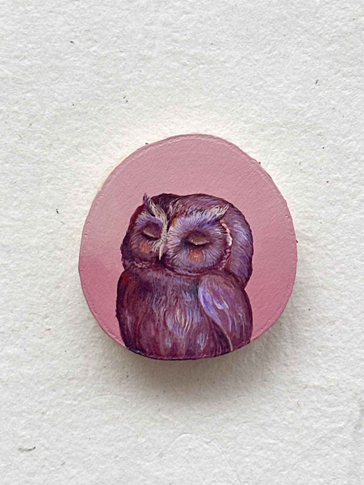 Ornament 14 | Owl | Original Painting on wood