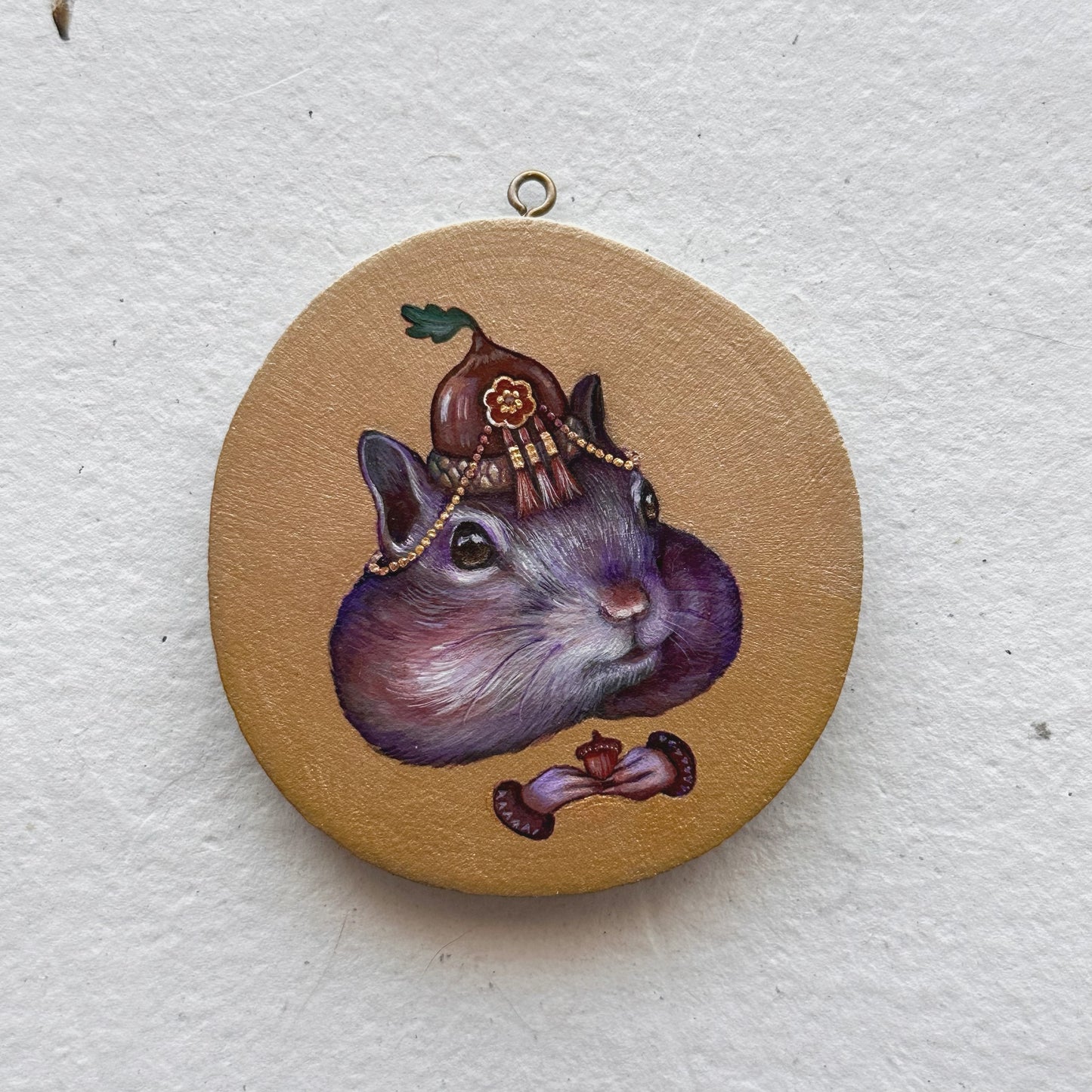 Chipmunk and Acorn | Original Painting