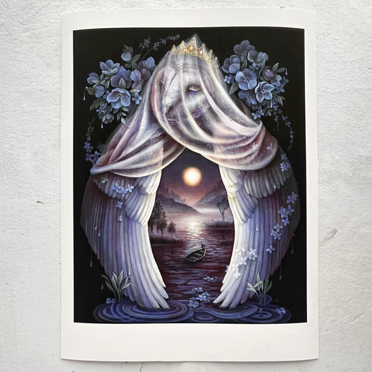 Limited Edition "Pull of the Moon" 9x12 print