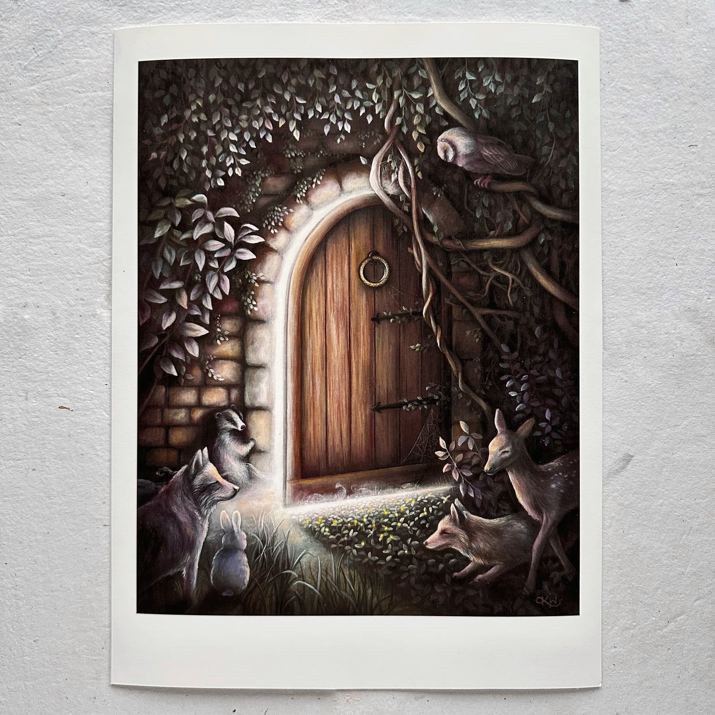 Open Edition "A Curious Door" 9x12 print